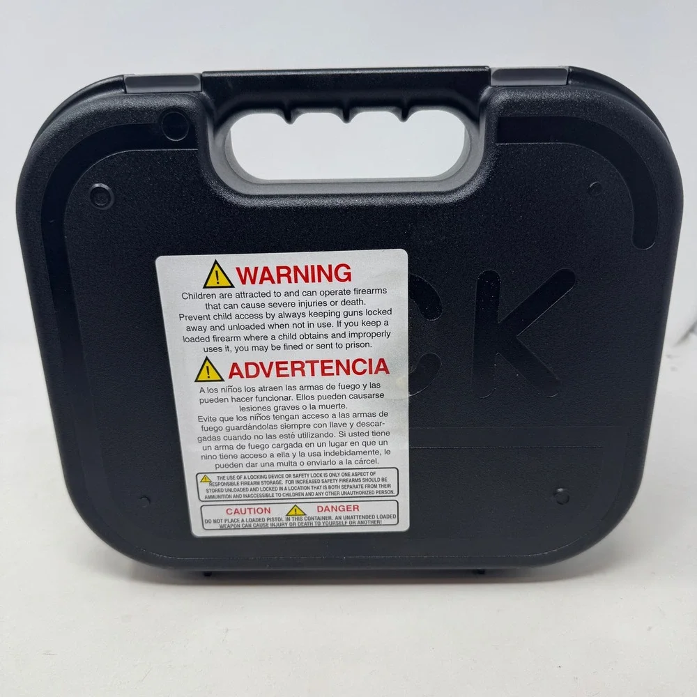 Glock Factory Hard Pistol Case Black Polymer OEM Storage Box with Foam Lining